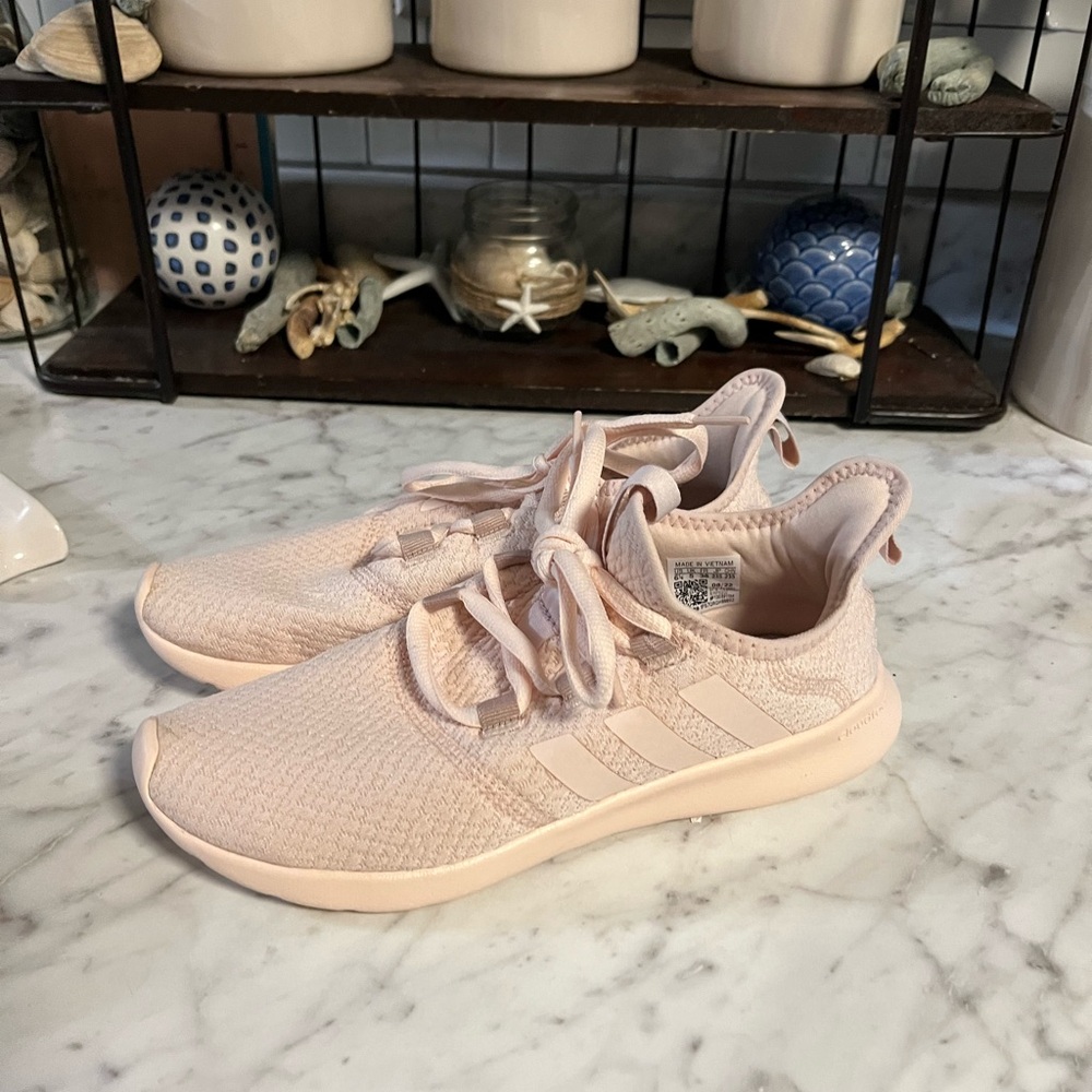 Adidas Cloudfoam 6.5 Women's Light Pink Sneakers - Picture 3 of 6